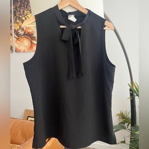 Twik by Simons Tie Neck Sleeveless Blouse